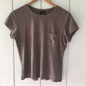 Wet Seal Brown Tee: L